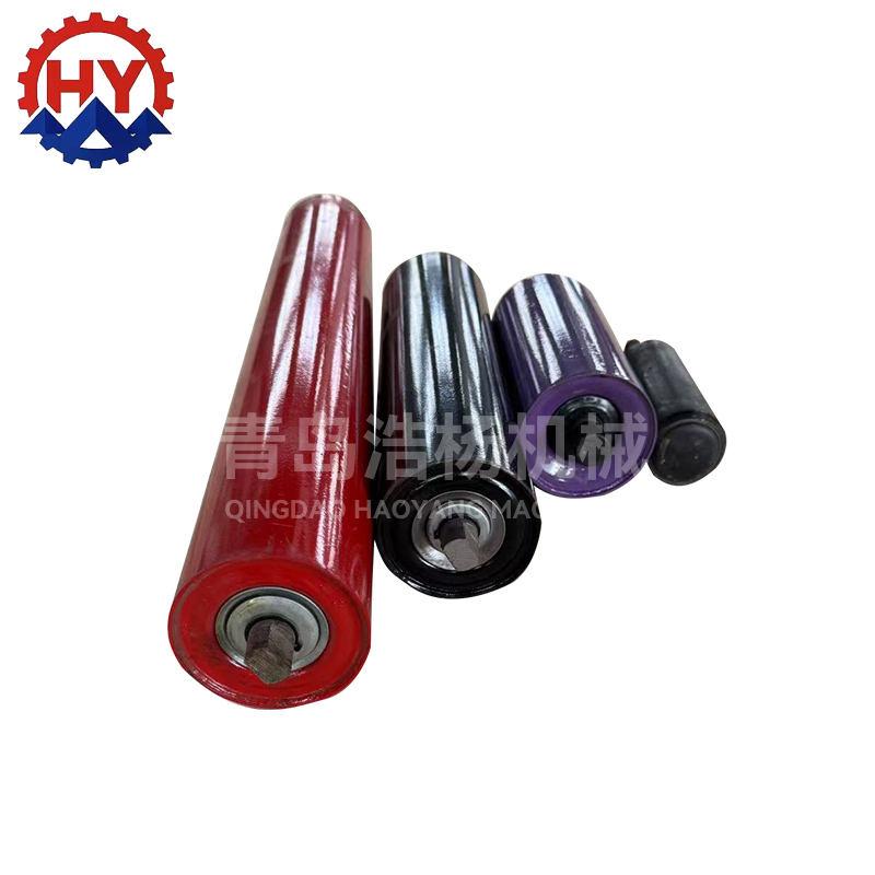 Heavy Duty Steel Trough Idler Rollers for Industrial Equipment Conveyor Belts Machinery Parts Metal Metallurgy Machinery Parts
