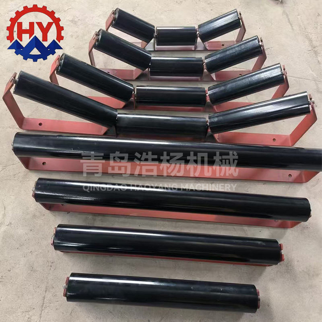 Heavy Duty Steel Trough Idler Rollers for Industrial Equipment Conveyor Belts Machinery Parts Carrying Metal & Metallurgy